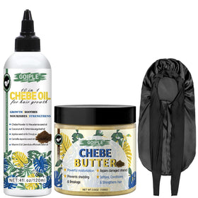 WOZUTUNT chebe oil butter bonnet set front packaging showing complete kit benefits