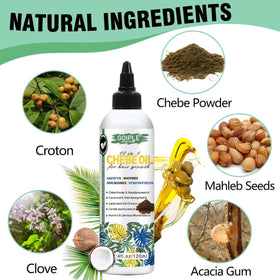 WOZUTUNT chebe oil closeup dropper showing lightweight texture and easy application