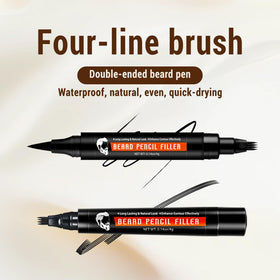 WOZUTUNT dual-tip brush texture blending fibers for seamless beard integration