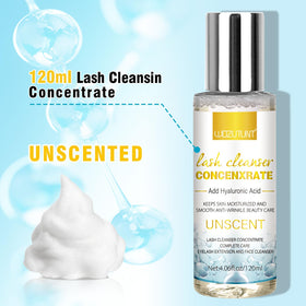 WOZUTUNT foaming bottle producing soft foam for gentle lash cleaning benefit