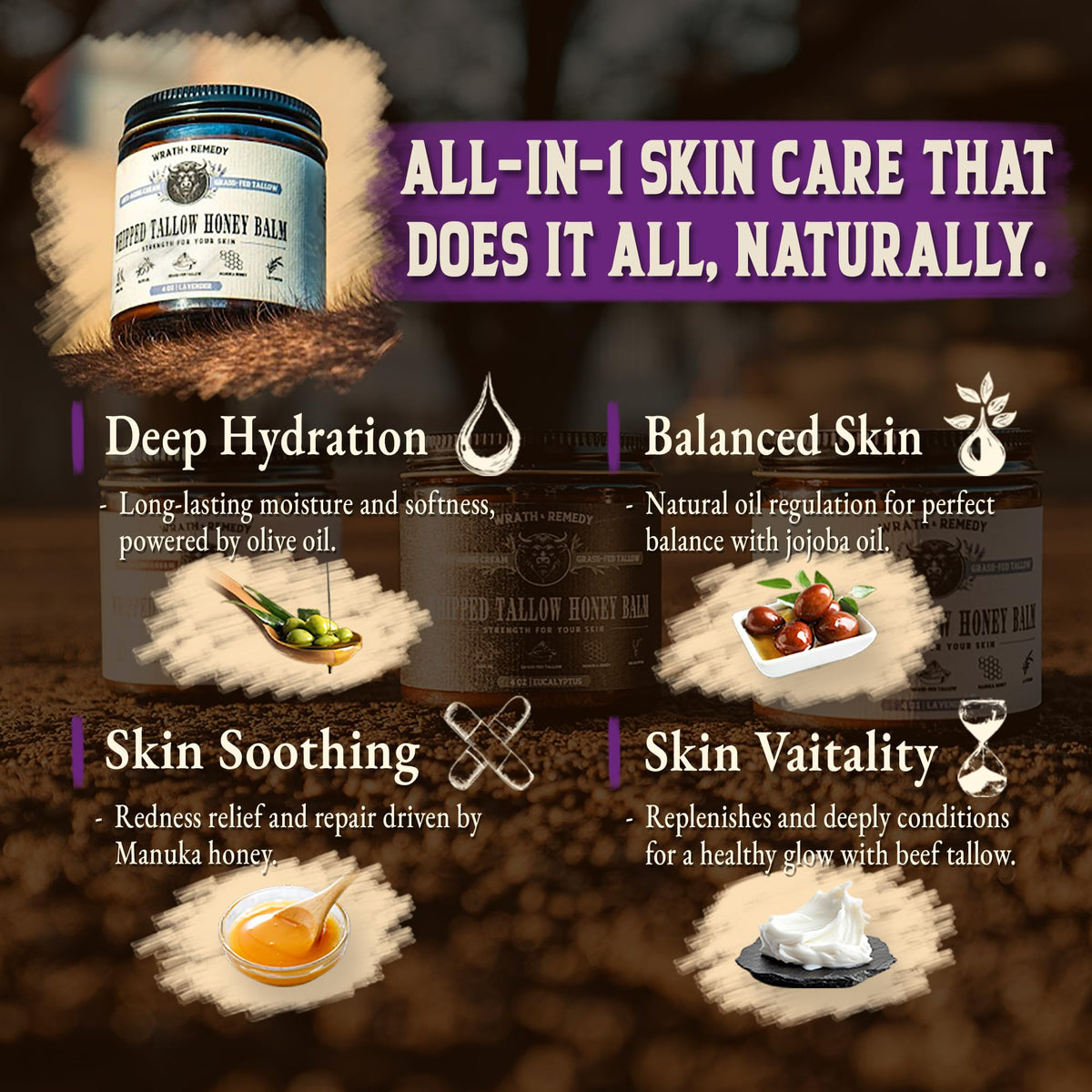 Wrath & Remedy whipped texture close-up showing airy balm for smooth application