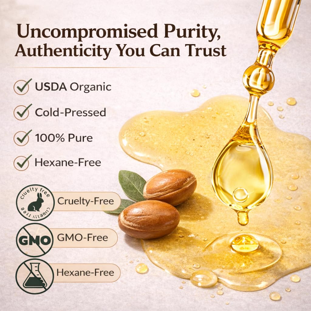 Wrath & Remedy pouring argan oil into hands to demonstrate lightweight hydration