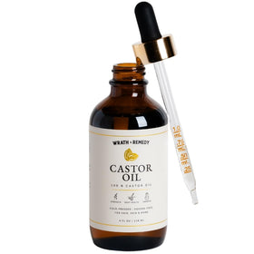 Wrath & Remedy bottle on vanity styled for everyday beauty ritual