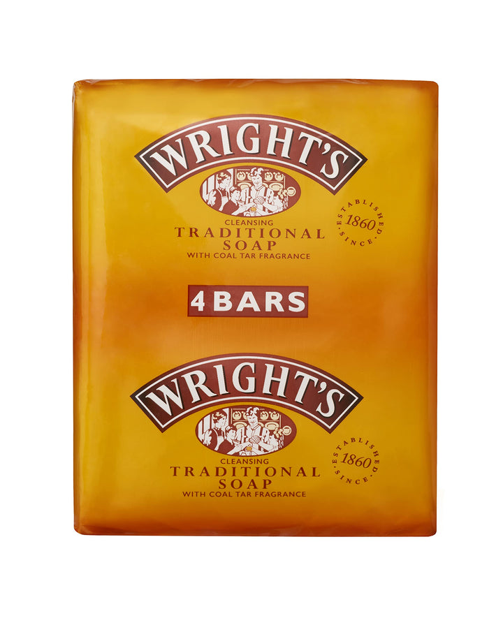Wright's front-packaging showing the four wrapped bars and brand for clear product identification