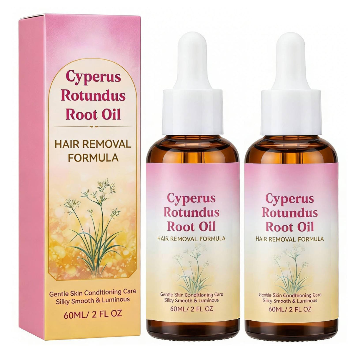 wsaztsh front packaging showing two oil bottles and benefits