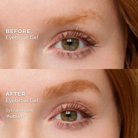 WUNDERBROW auburn applicator closeup highlighting precise application