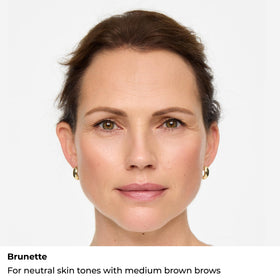 WUNDERBROW before and after brows demonstrating fuller, defined arches and long-wear benefit