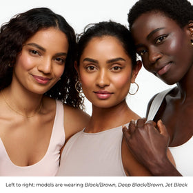 WUNDERBROW lifestyle model applying gel outdoors to show waterproof, smudgeproof performance