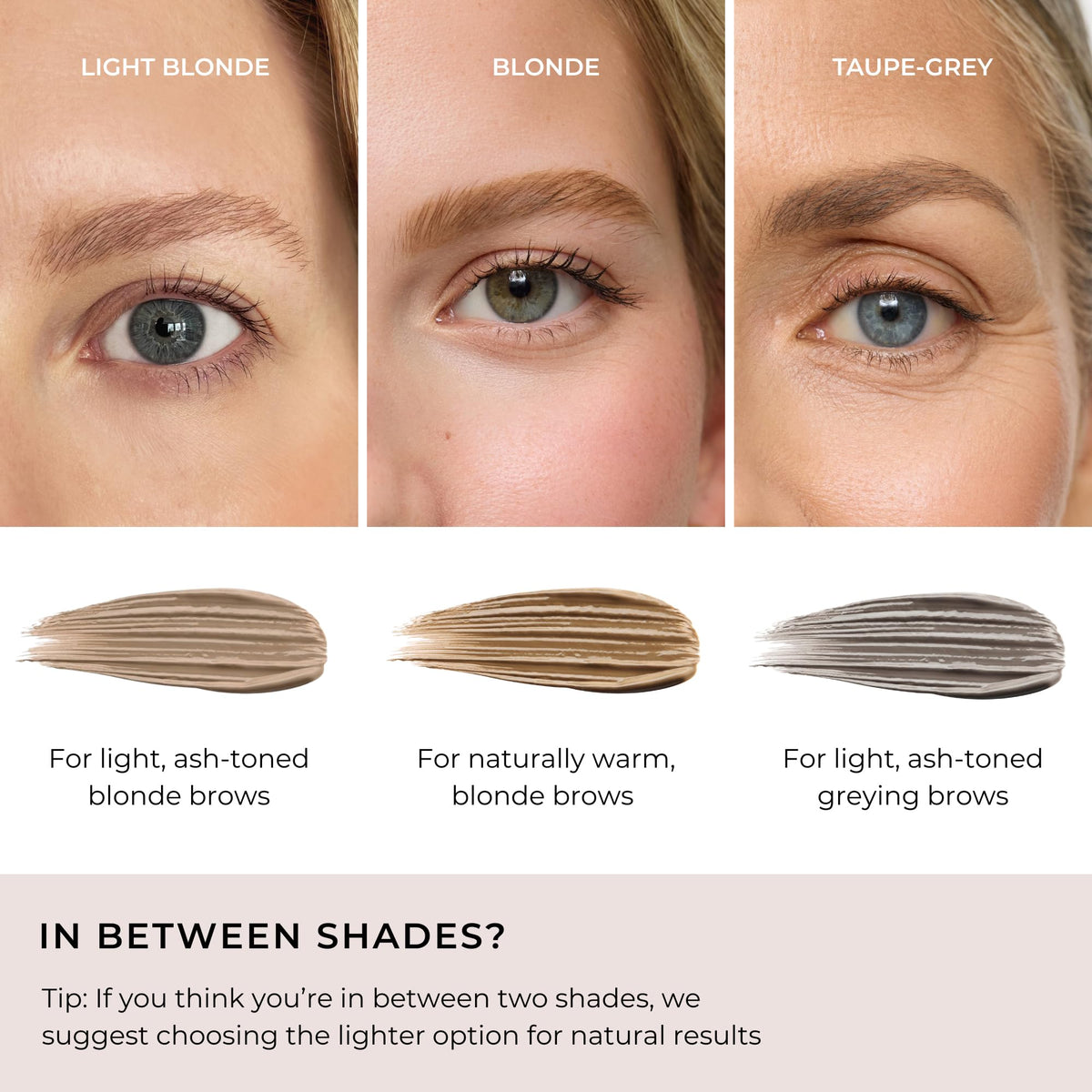 WUNDERBROW gel texture swiped on skin showing smooth buildable coverage