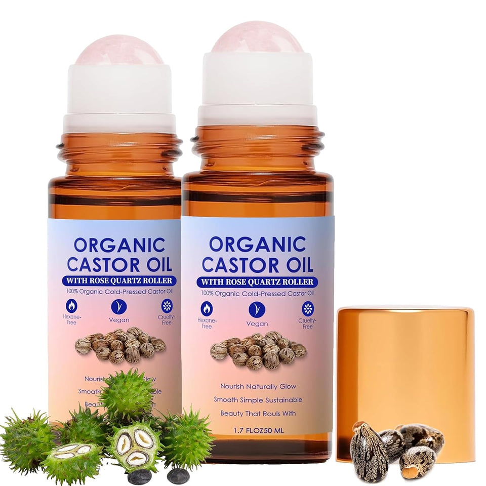 WXZTC front packaging showing rose quartz roller and amber bottle protecting oil