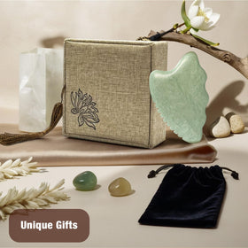 WYGOAKG gua sha set in spa scene promoting relaxation and self-care