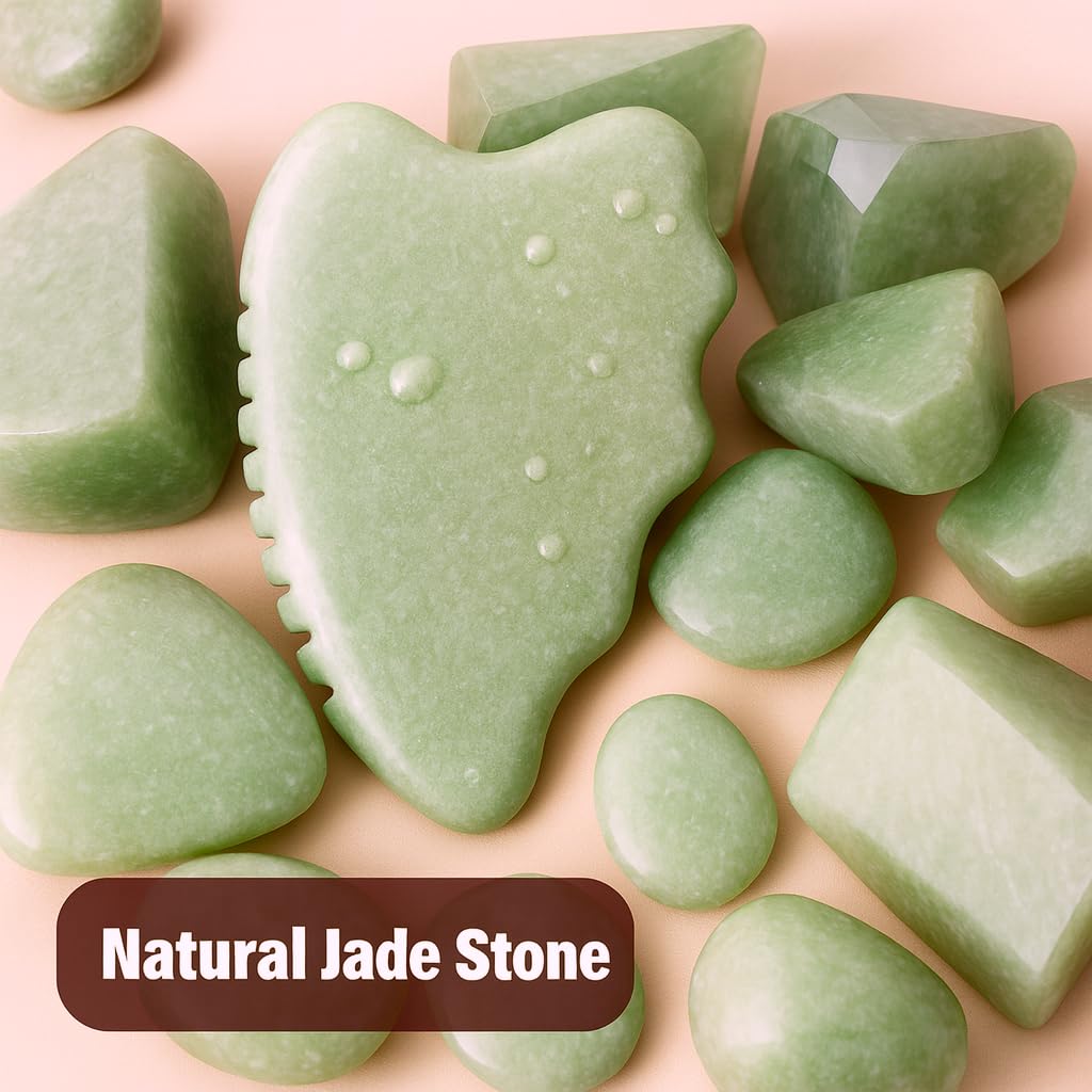 WYGOAKG detail of natural jade stone texture for authentic, sturdy feel