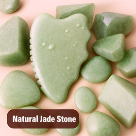 WYGOAKG detail of natural jade stone texture for authentic, sturdy feel