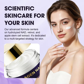 Xaninp cream on hand demonstrating spreadability benefit: quick absorption visual