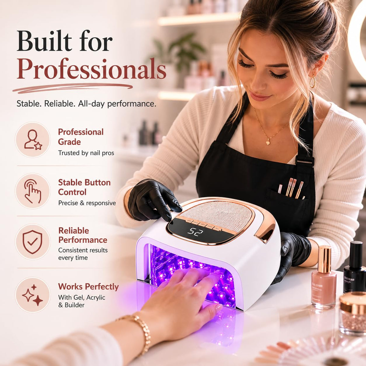 XCVPL packaging and accessories conveying travel-ready portability advantage