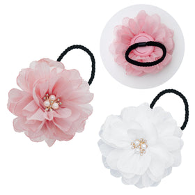 XEEWEN front view of two-pack hair ties showing colors and compact tracker benefit