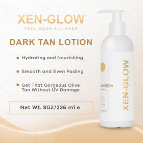 XEN-GLOW applied with a mitt demonstrating even, streak-free coverage