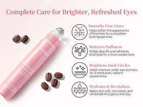 Xenjura travel pouch and roller packed for on-the-go eye care ease