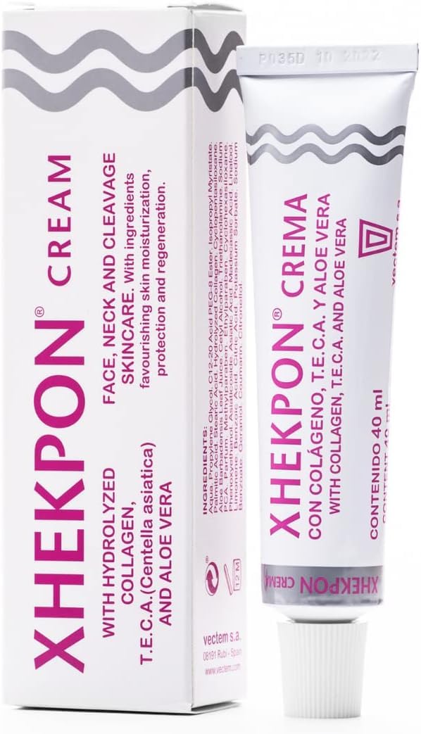 XHEKPON front packaging tube showing size and branding benefit of travel-ready care