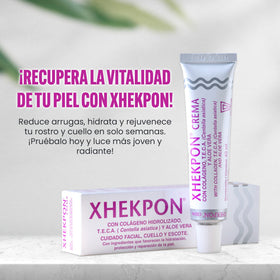 XHEKPON label close-up showing active ingredients and ingredient transparency benefit