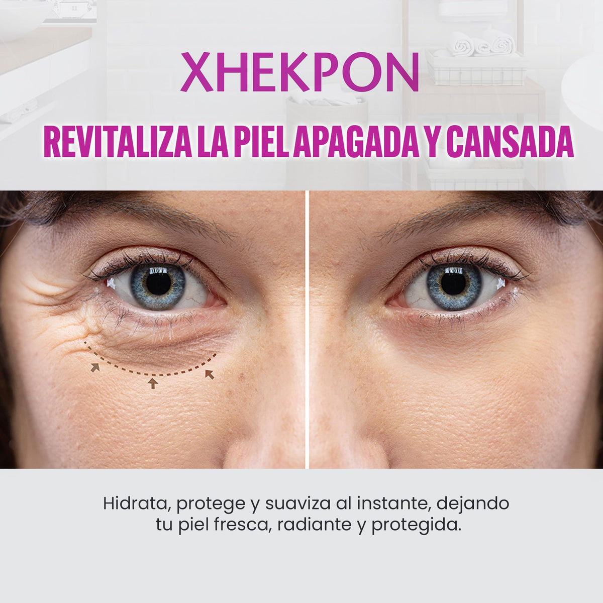 XHEKPON tube held in hand showing 40ml scale and convenient portability benefit