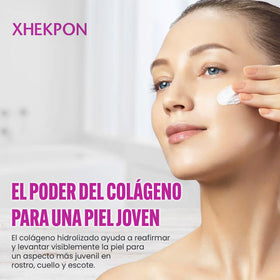 XHEKPON cream texture close-up demonstrating lightweight absorbent finish