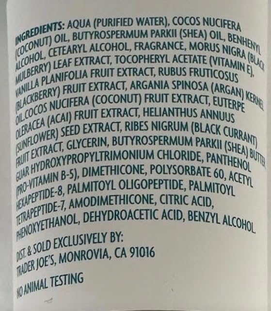 xHoob Trader Joe's in-shower application on damp hair, demonstrates easy detangling benefit