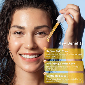 XIANUI dropper dispensing serum into hand for easy daily use