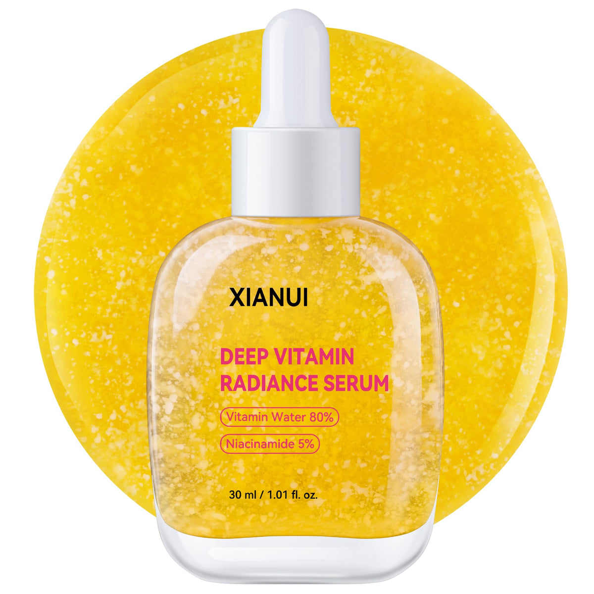 XIANUI front packaging showing product and benefits for brightening