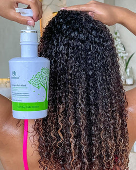 Xiaomoxuan applied to hair strand demonstrating smoothing effect