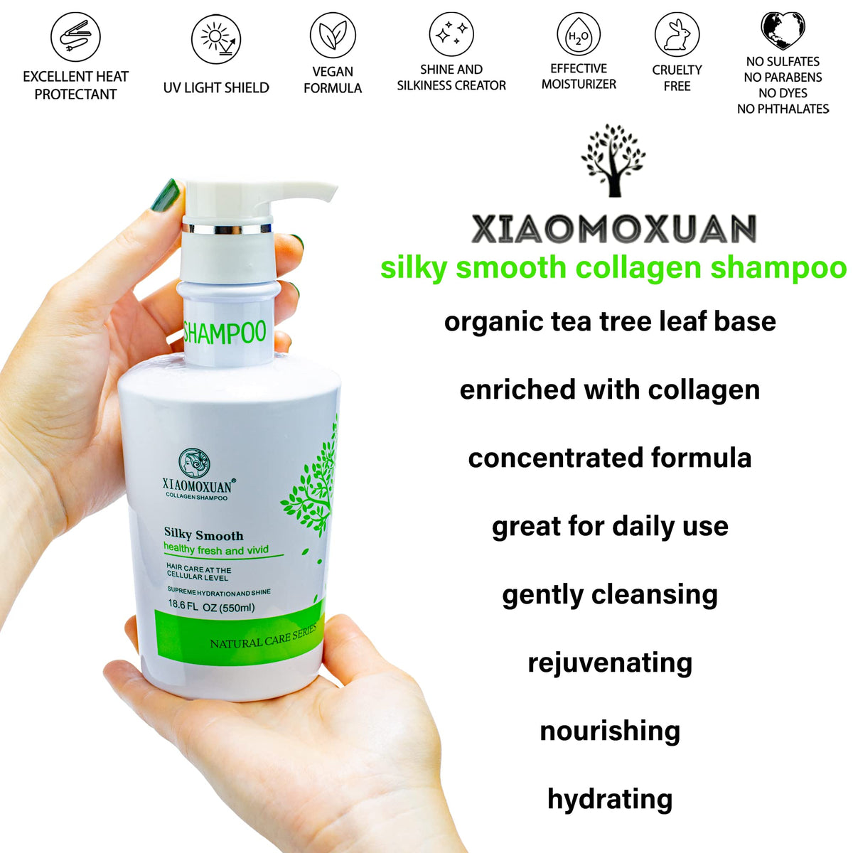 Xiaomoxuan shampoo texture foam demonstrating gentle lather