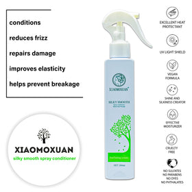 Xiaomoxuan mist spray in action demonstrating even coverage and easy detangling