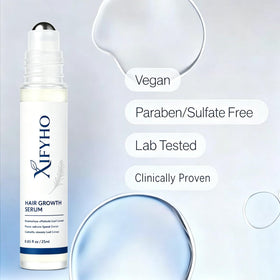 Person applying XIFYHO to scalp highlighting easy, mess-free use