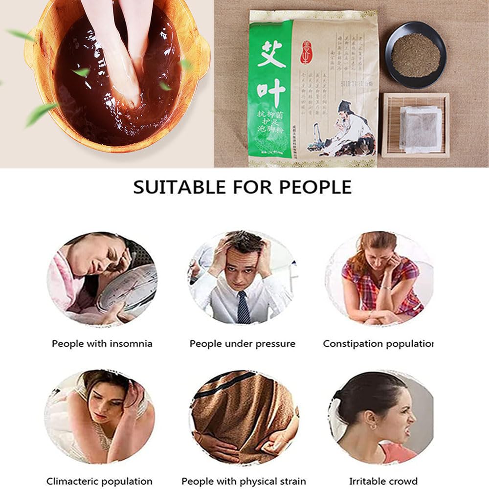 XINANDYAO foot bath in use with sachet steeping in warm water for relaxing soak
