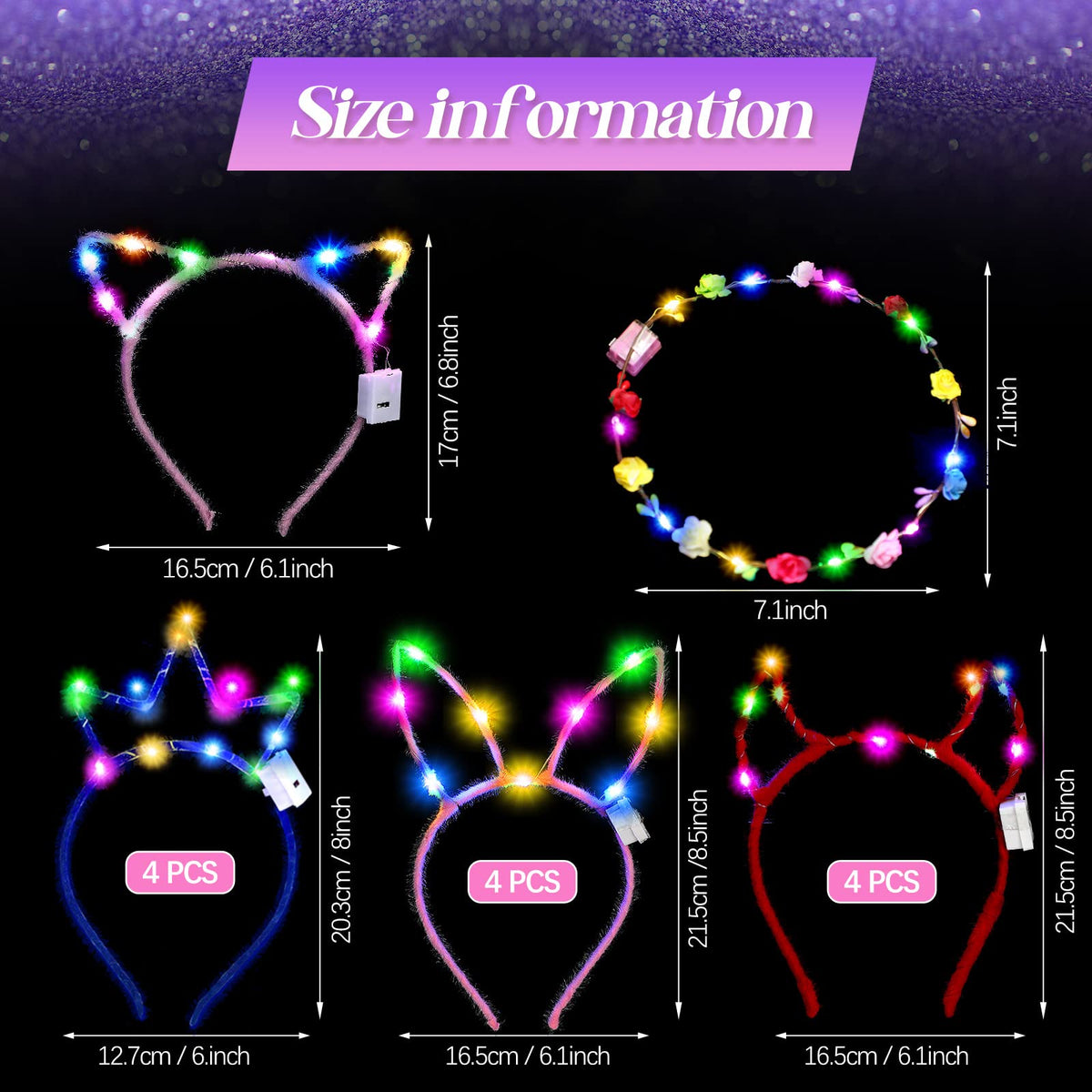 Xinnun cat ear close-up highlighting LED detail and comfort