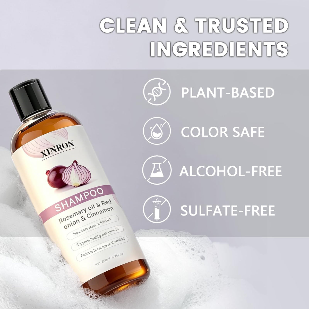 XINRON label close-up displaying ingredient list for informed choice