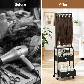 XINTUO included accessory kit laid out for immediate braiding use