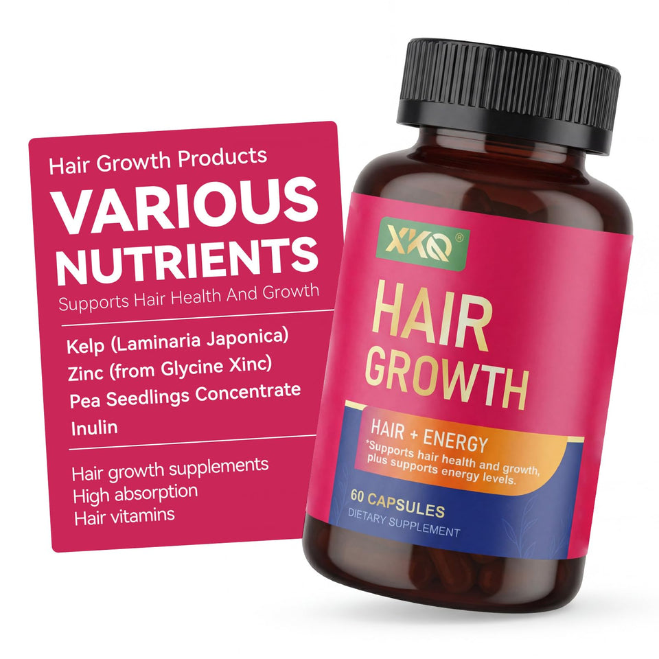 XKQ front packaging showing supplement bottle and benefits