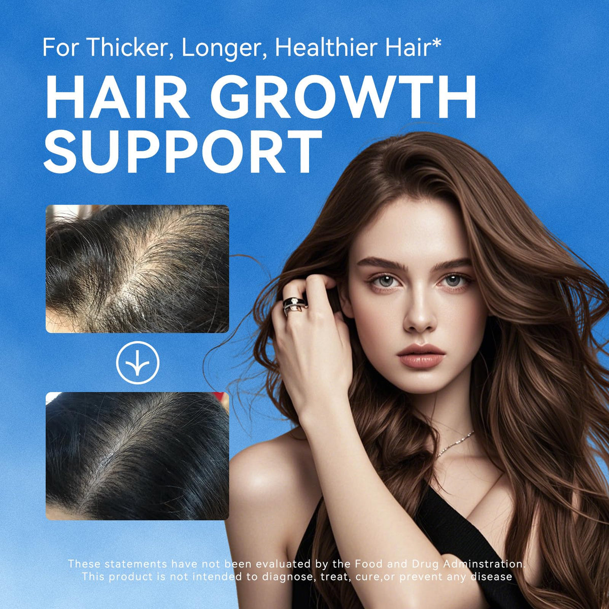 XKQ ingredients label close-up listing biotin and vitamins