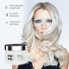 XMONDO after use shiny fuller-looking hair with visible body
