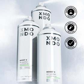 XMONDO application on roots showing targeted oil absorption and instant lift