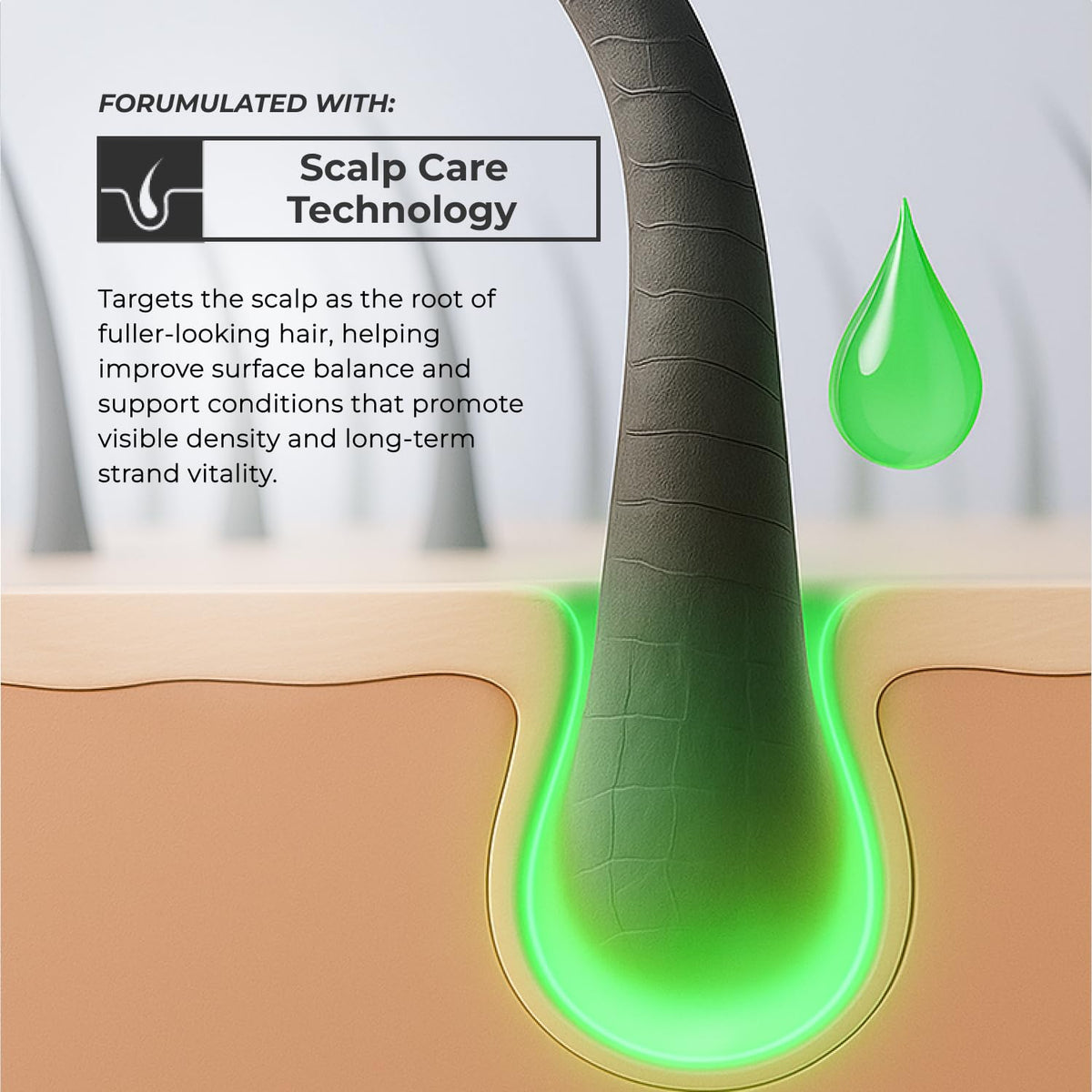 XMONDO fine mist texture close-up demonstrating lightweight, non-greasy spray