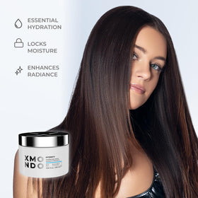 XMONDO Hydrify being applied to damp hair for deep moisturization
