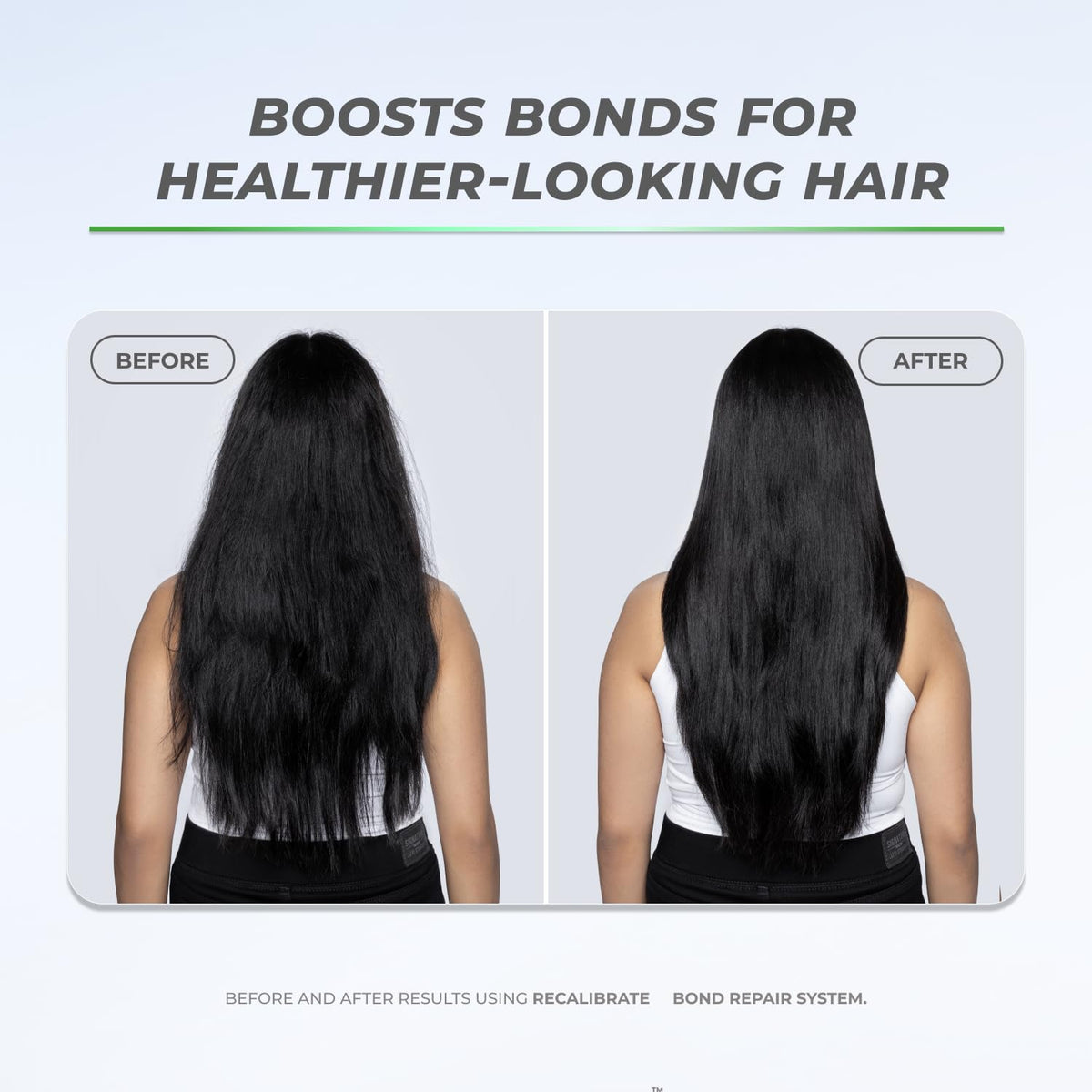 XMONDO shampoo in use on long hair to minimize breakage