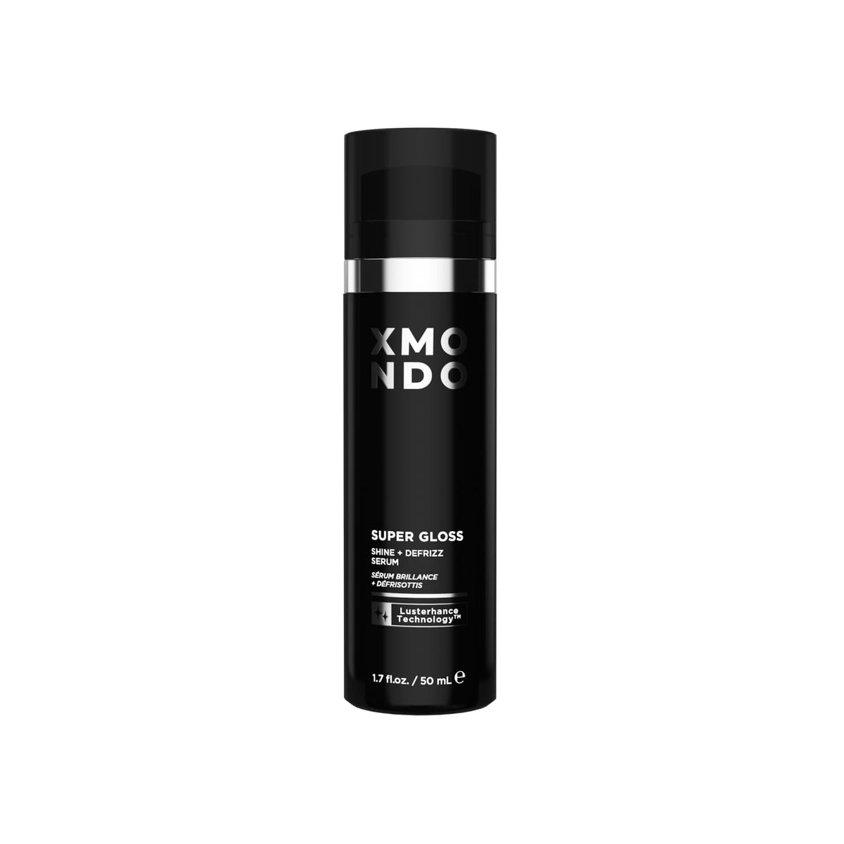 XMONDO bottle front view showing sleek packaging and instant shine