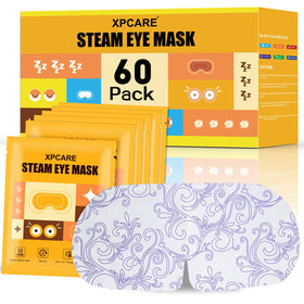 XPCARE front packaging showing 60 chamomile steam eye masks and contents