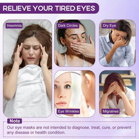 XPCARE mask laid on bedside table for nighttime calming routine