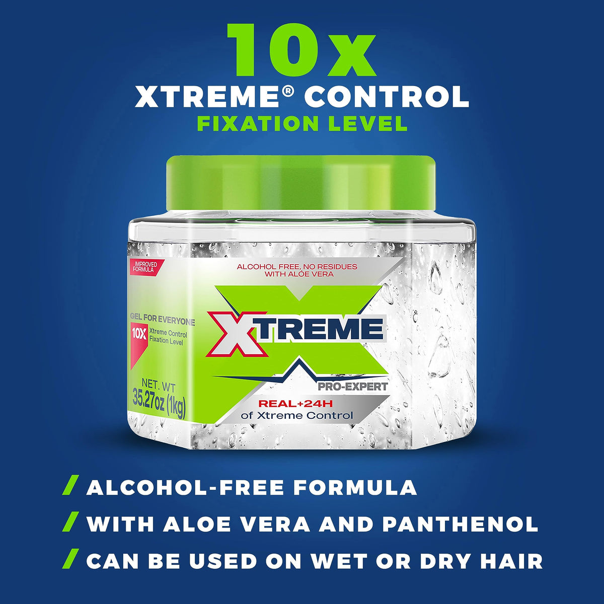 Xtreme 35oz jar held in hand demonstrating large value and shareability