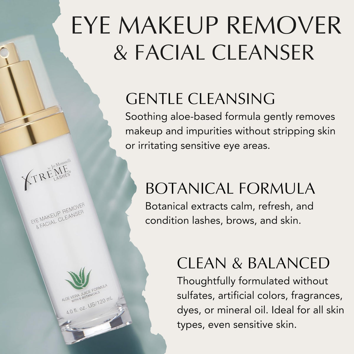 Xtreme Lashes liquid texture close-up highlighting gentle, hydrating consistency