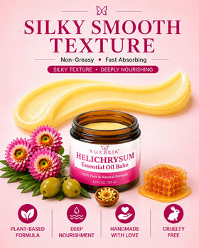 XUEBEIK balm open jar showing creamy salve texture for moisturization